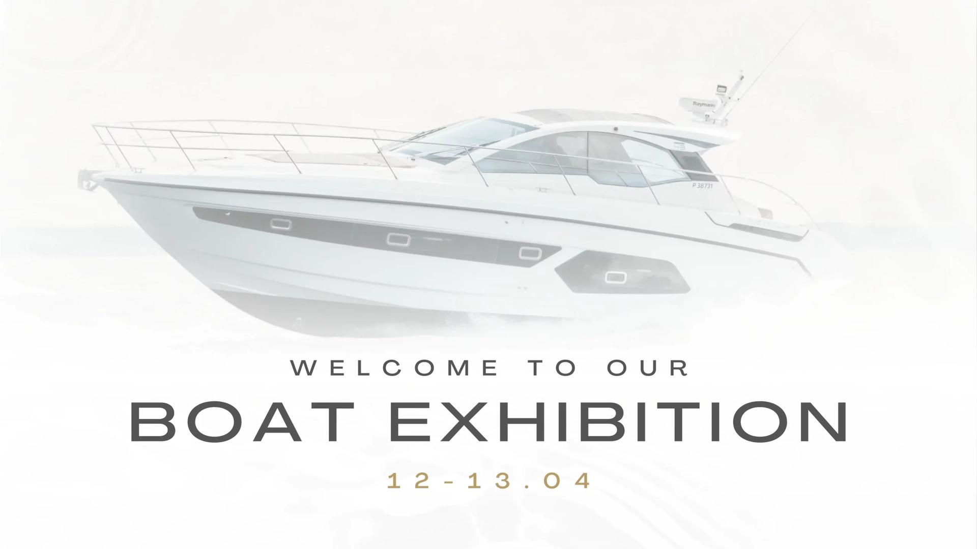 Welcome to our boat exhibition 12.–13.4.
